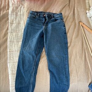 American Eagle Outfitters Women's Classic Blue Straight Leg Jeans